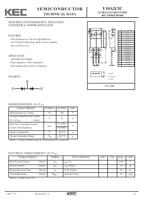 U10A2CIC Datasheet PDF KEC