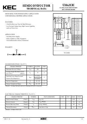 U10A2CIC Datasheet PDF KEC