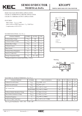 KTC3207T Datasheet PDF KEC