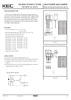 KIA7419P Datasheet PDF KEC