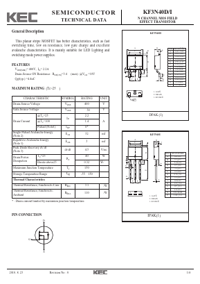 KF3N40DI Datasheet PDF KEC