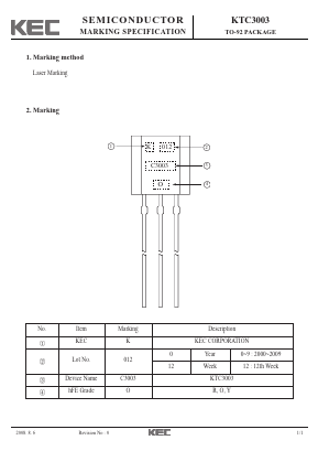 KTC3003 Datasheet PDF KEC