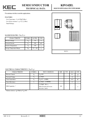 KDV142EL Datasheet PDF KEC