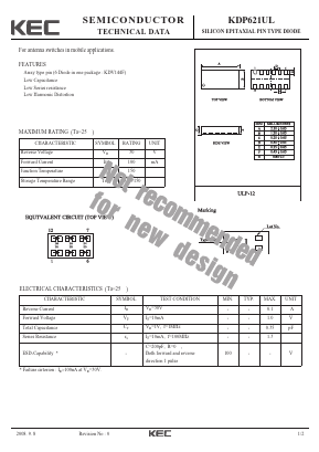 KDP621UL Datasheet PDF KEC