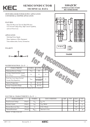 S10A2CIC Datasheet PDF KEC