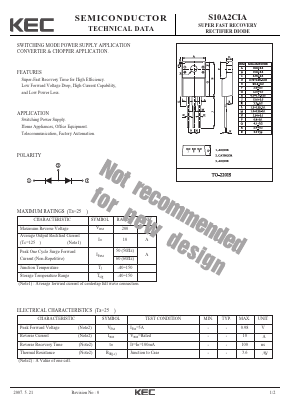 S10A2CIA Datasheet PDF KEC