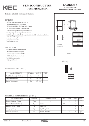 PG05DBEL2 Datasheet PDF KEC