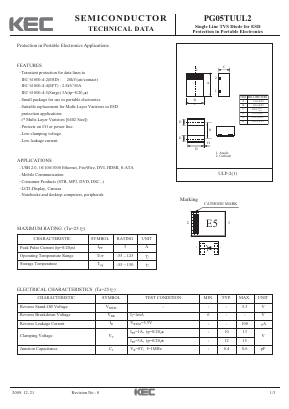 PG05TUUL2 Datasheet PDF KEC
