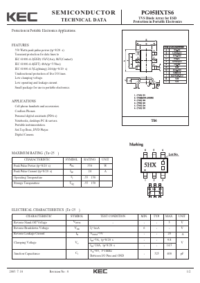 PG05HXTS6 Datasheet PDF KEC