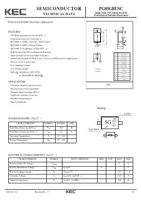 PG05GBUSC Datasheet PDF KEC