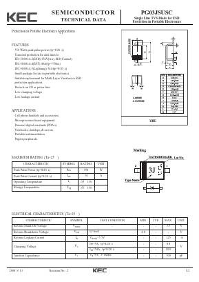 PG03JSUSC Datasheet PDF KEC