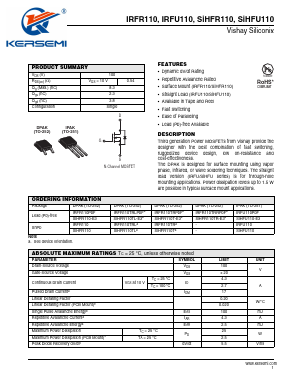 IRFR110PBF Datasheet PDF Kersemi Electronic Co., Ltd.