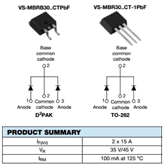 VS-MBRB3035CTP Datasheet PDF Kersemi Electronic Co., Ltd.