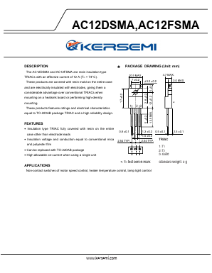 AC12DSMA Datasheet PDF Kersemi Electronic Co., Ltd.