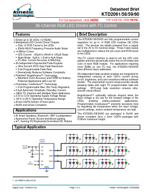 KTD2059 Datasheet PDF Kinetic Technologies.