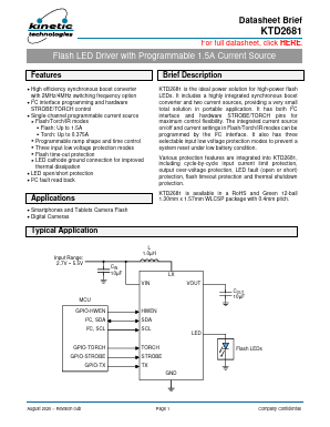 KTD2681 Datasheet PDF Kinetic Technologies.