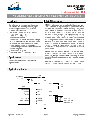KTD2684 Datasheet PDF Kinetic Technologies.