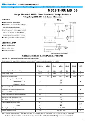 MB2S__ Datasheet PDF Kingtronics International Company