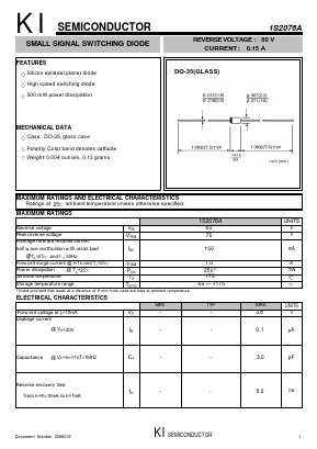 1S2076A Datasheet PDF Kwang Myoung I.S. CO.,LTD