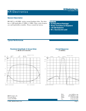 2807 Datasheet PDF KR Electronics, Inc.