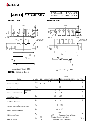 PD4M440L Datasheet PDF Kyocera Kinseki Corpotation