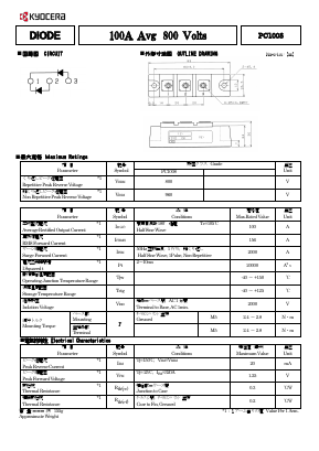 PC1008 Datasheet PDF Kyocera Kinseki Corpotation