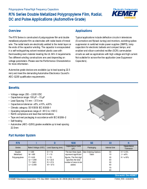 76UN1680(1)00(2) Datasheet PDF KEMET