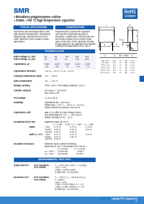 SMR10104K250A02L4BULK Datasheet PDF KEMET
