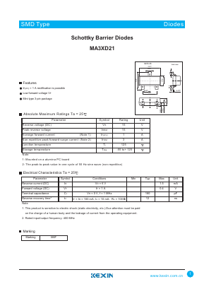 MA3XD21 Datasheet PDF KEXIN Industrial