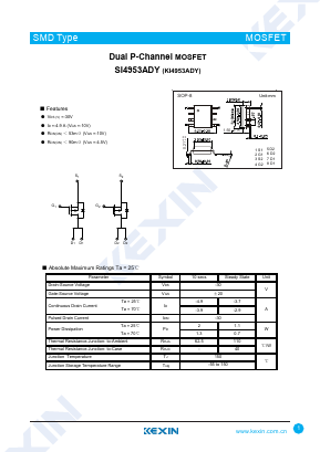 KI4953ADY Datasheet PDF KEXIN Industrial