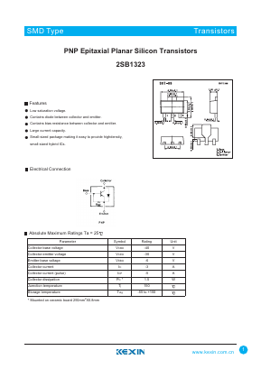 2SB1323 Datasheet PDF KEXIN Industrial