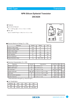 C4226 Datasheet PDF KEXIN Industrial