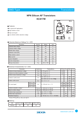 KC817-25W Datasheet PDF KEXIN Industrial