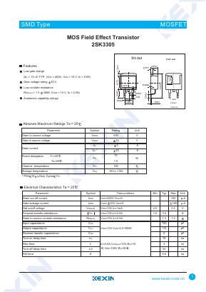 K3305 Datasheet PDF KEXIN Industrial