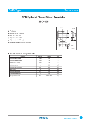 2SC4695 Datasheet PDF KEXIN Industrial