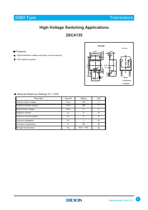 C4135 Datasheet PDF KEXIN Industrial