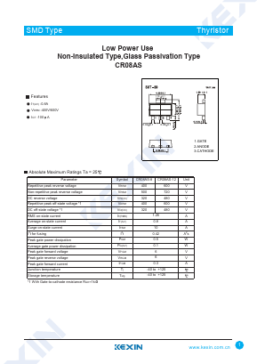 CR08AS-12 Datasheet PDF KEXIN Industrial