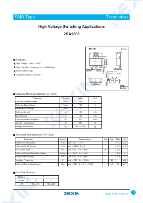 A1200 Datasheet PDF KEXIN Industrial