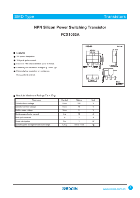 FCX1053A Datasheet PDF KEXIN Industrial