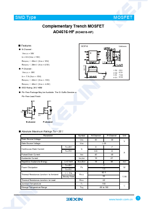 KO4616-HF Datasheet PDF KEXIN Industrial
