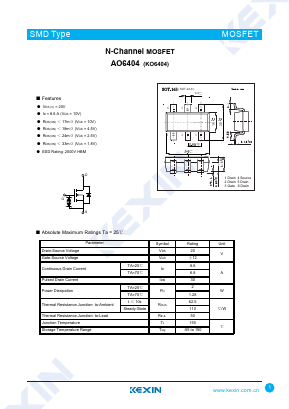 KO6404 Datasheet PDF KEXIN Industrial