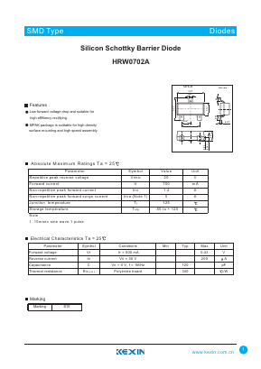 HRW0702A Datasheet PDF KEXIN Industrial