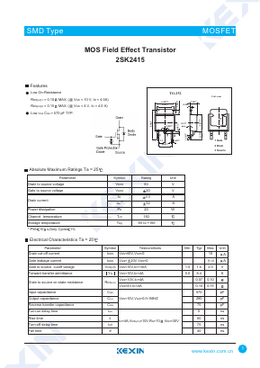 K2415 Datasheet PDF KEXIN Industrial