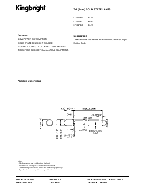 L7104PBC Datasheet PDF Kingbright