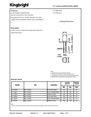 L7113NBX Datasheet PDF Kingbright