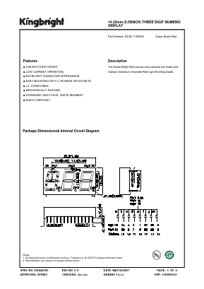 BC56-11SRWA Datasheet PDF Kingbright