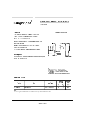 L1384AD/GD Datasheet PDF Kingbright