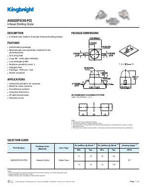 AM2520F3C03-P22 Datasheet PDF Kingbright