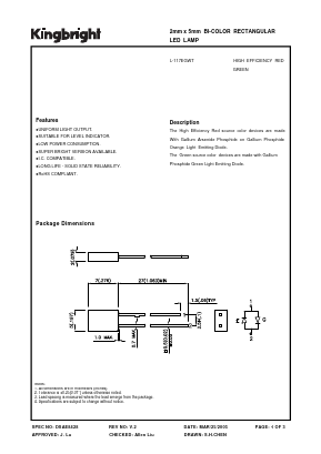 L-117EGWT Datasheet PDF Kingbright