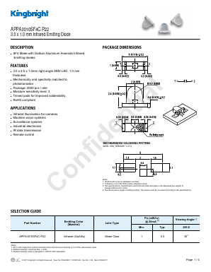 APPA3010SF4C-P22 Datasheet PDF Kingbright